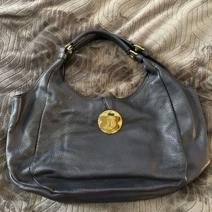 CLOSET CLEAN OUT!!! Draper James derby leather navy bag!